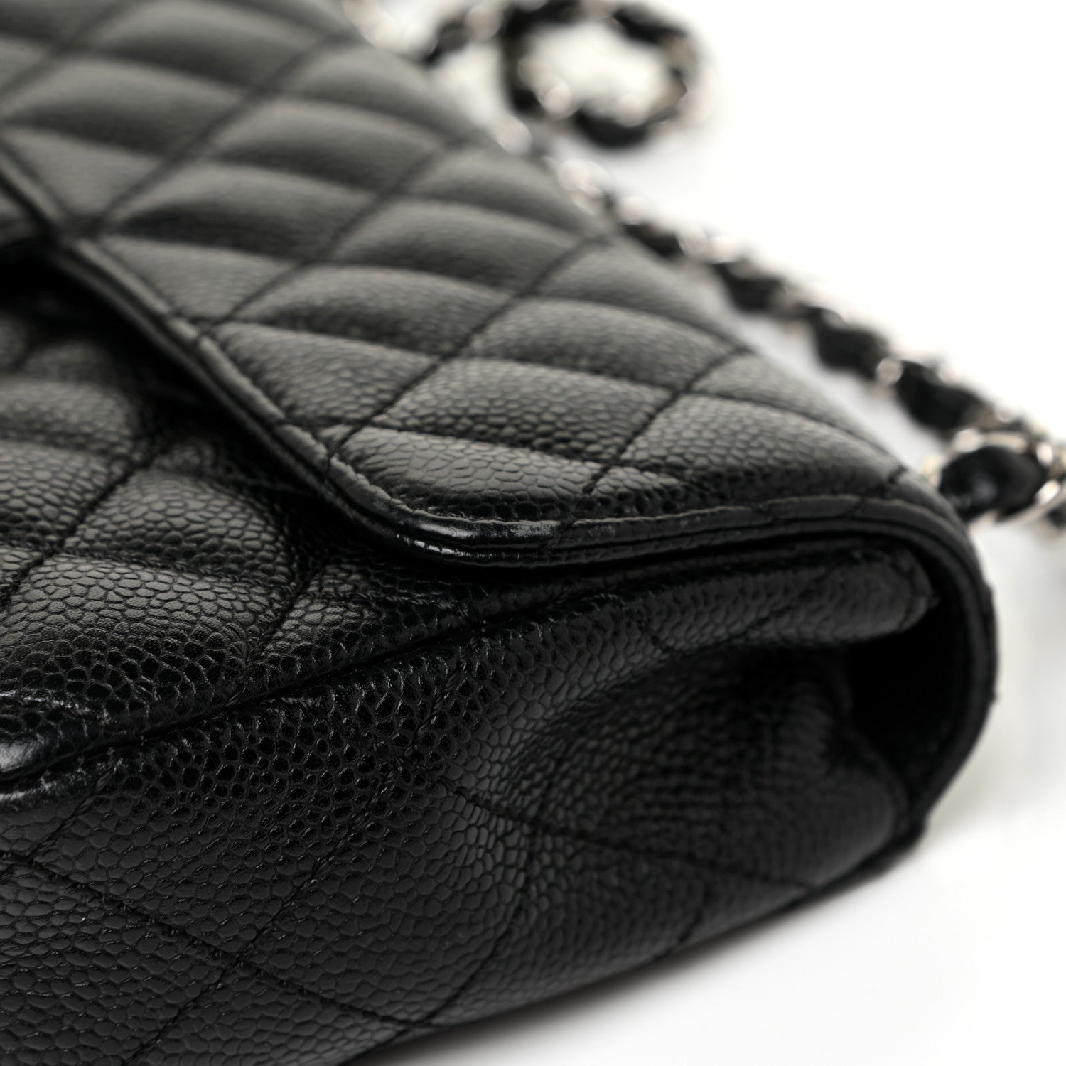 Chanel Caviar Quilted East West Flap Black 14 of 21