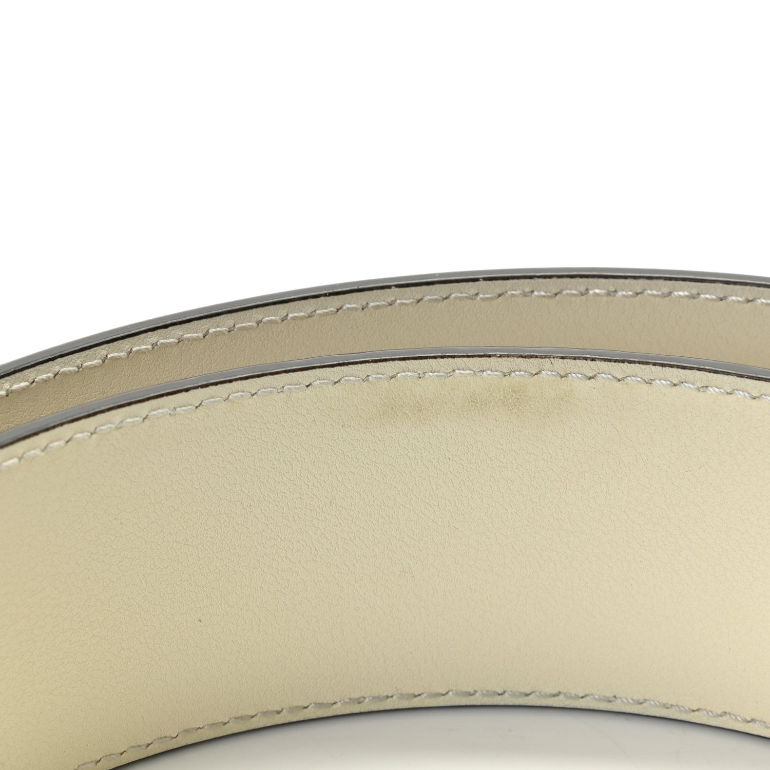 Gucci Calfskin Double G 40mm Belt 85 34 Mystic White 5 of 6