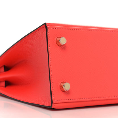 Hermes Epsom Kelly Sellier 25 Rose Jaipur 9 of 11