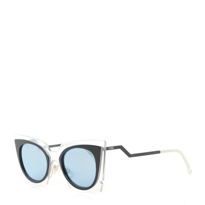 Fendi Cat Eye Orchidea Sunglasses FF 0117/S Crystal Black 1 of 6