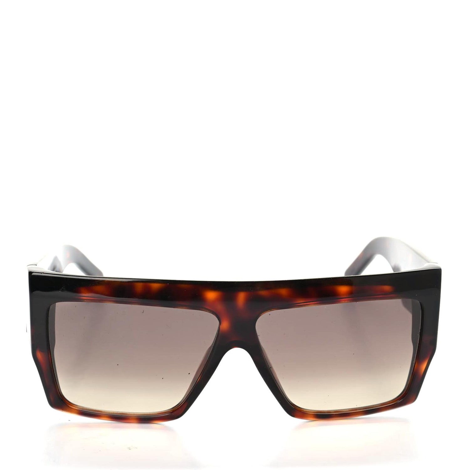 Celine Acetate Rectangular Sunglasses Dark Havana 2 of 7