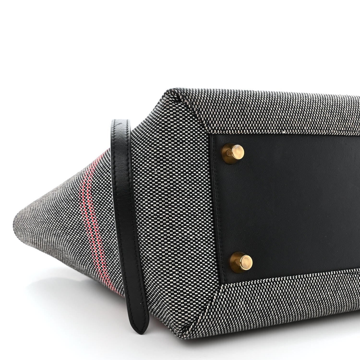 Celine Cotton Canvas Calfskin Mini Belt Bag Black 9 of 13