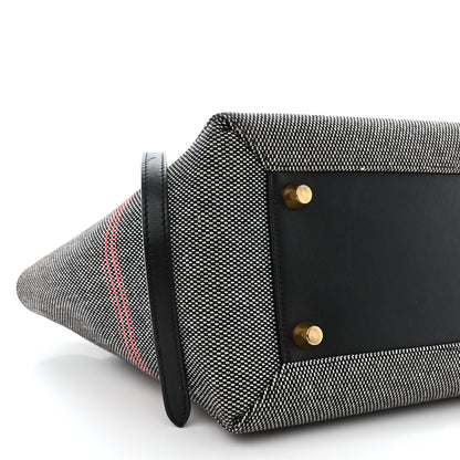 Celine Cotton Canvas Calfskin Mini Belt Bag Black 9 of 13