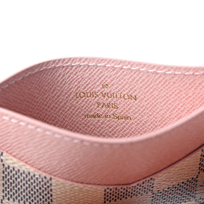 Louis Vuitton Damier Azur Daily Card Holder Rose Ballerine 5 of 6