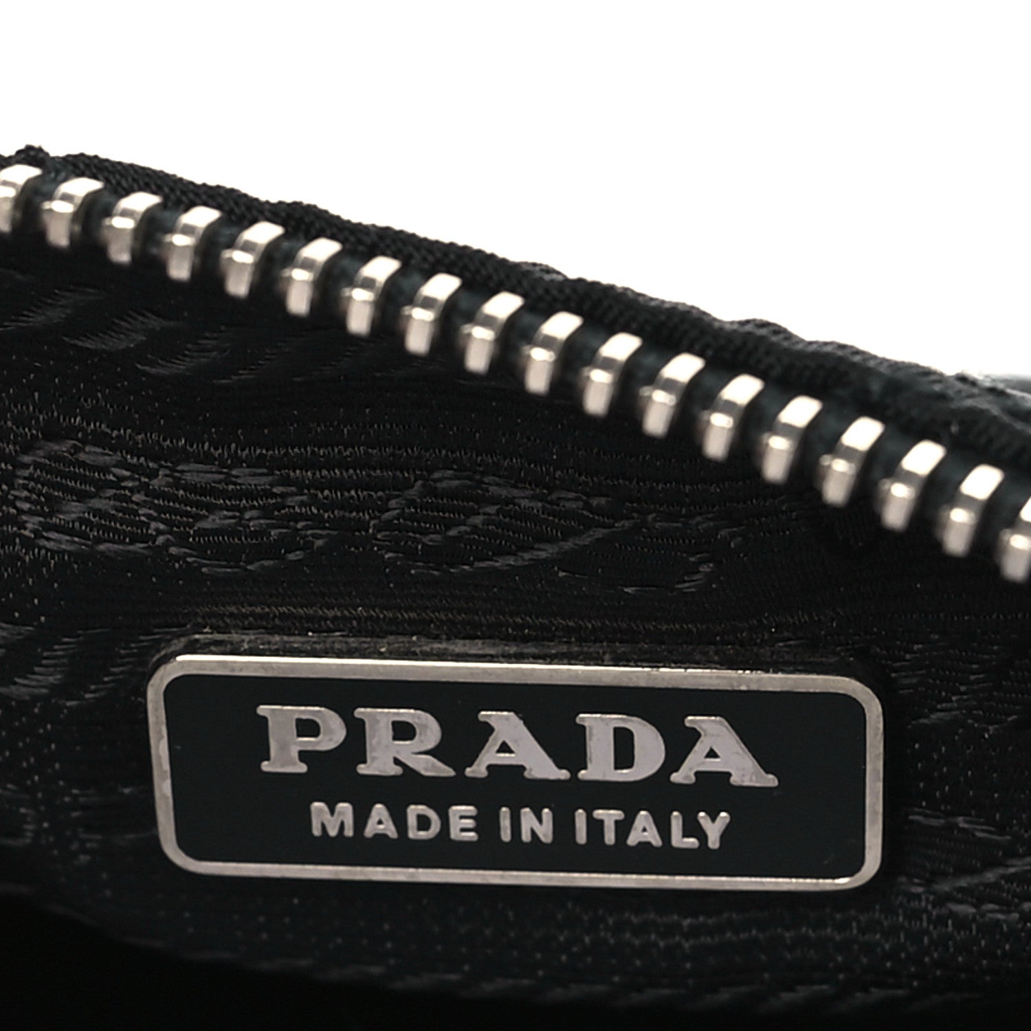 Prada Tessuto Nylon Saffiano Impunturato Quilted Barrel Pochette Black 6 of 10