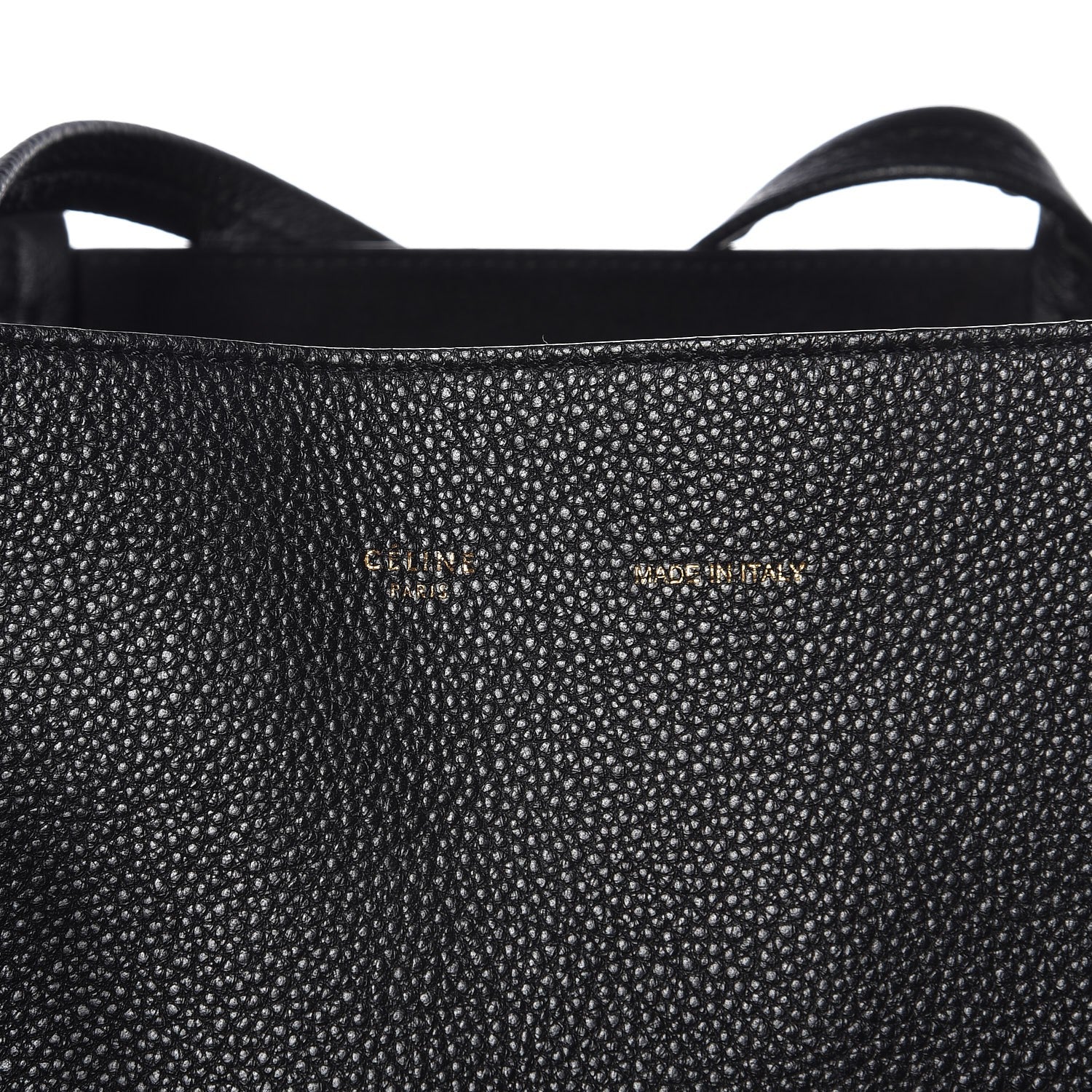 Celine Soft Grained Calfskin Small Belt Cabas Phantom Black 7 of 11