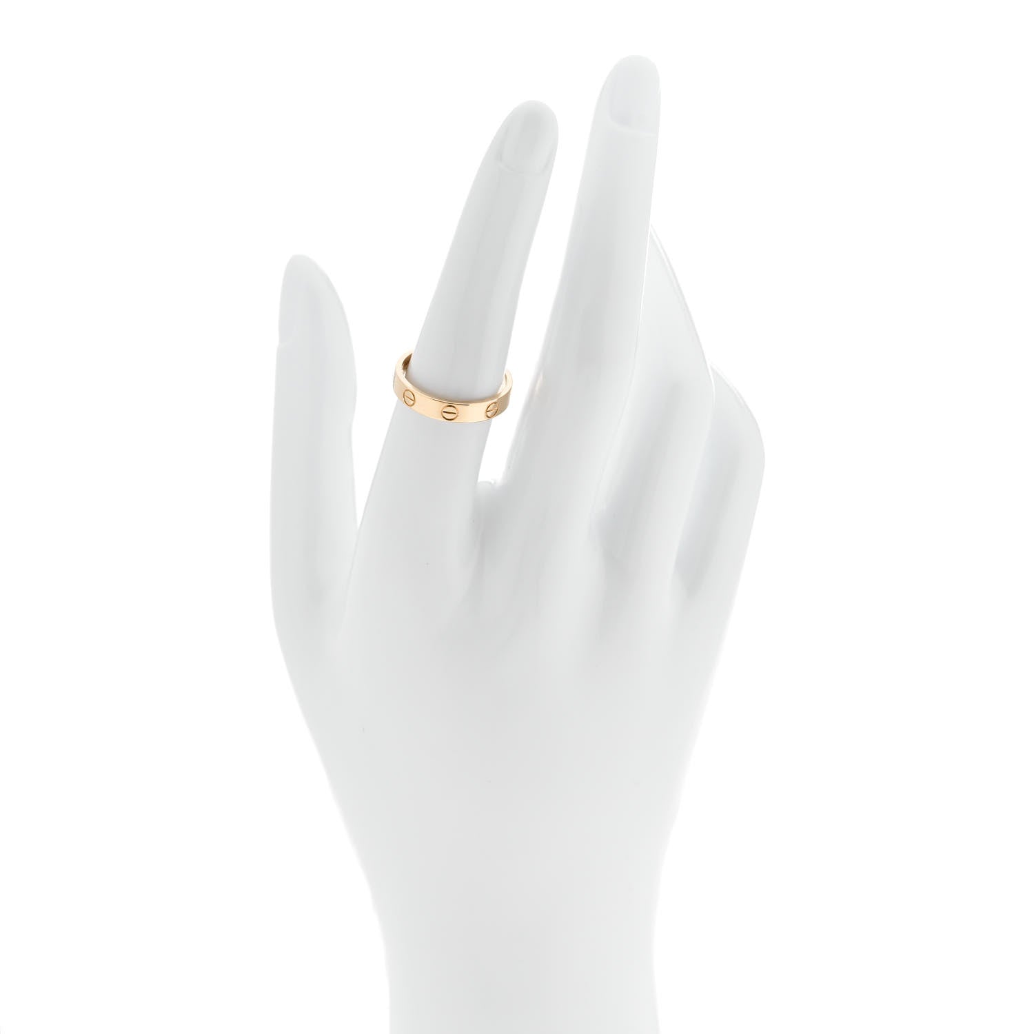Cartier 18K Yellow Gold 3.5mm LOVE Wedding Band Ring 54 6.75 2 of 5