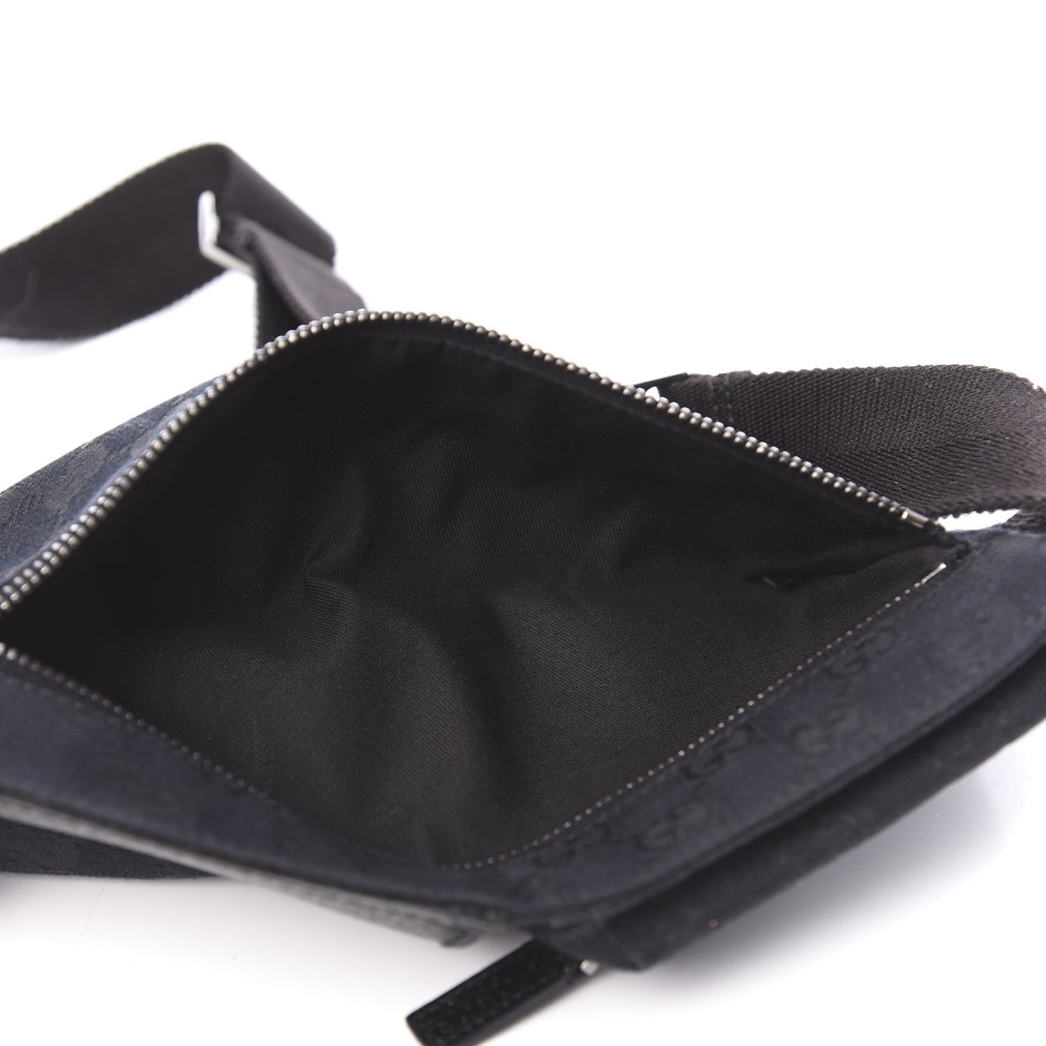 Gucci GG Monogram Double Pocket Belt Bag Black 5 of 10