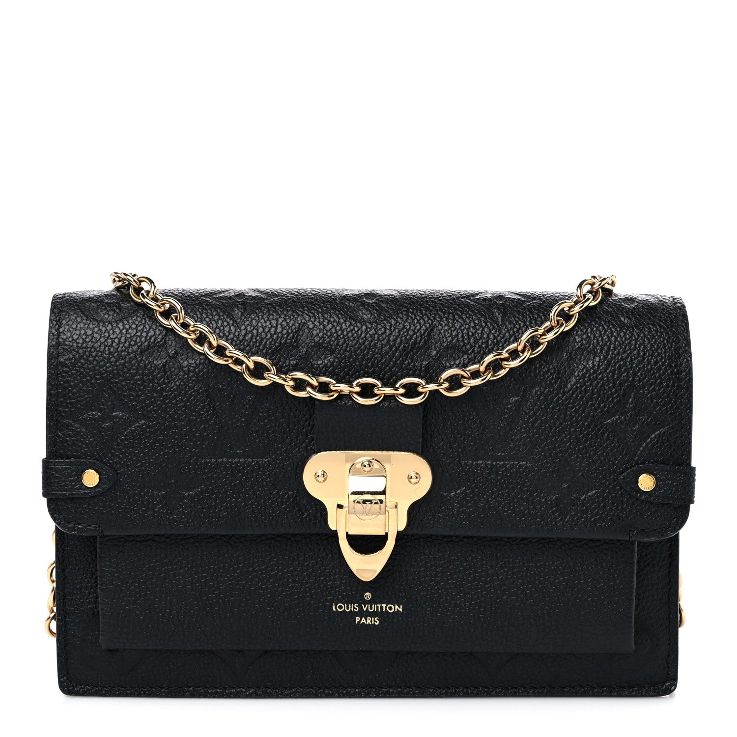 Louis Vuitton Empreinte Vavin Chain Wallet Black 1 of 10