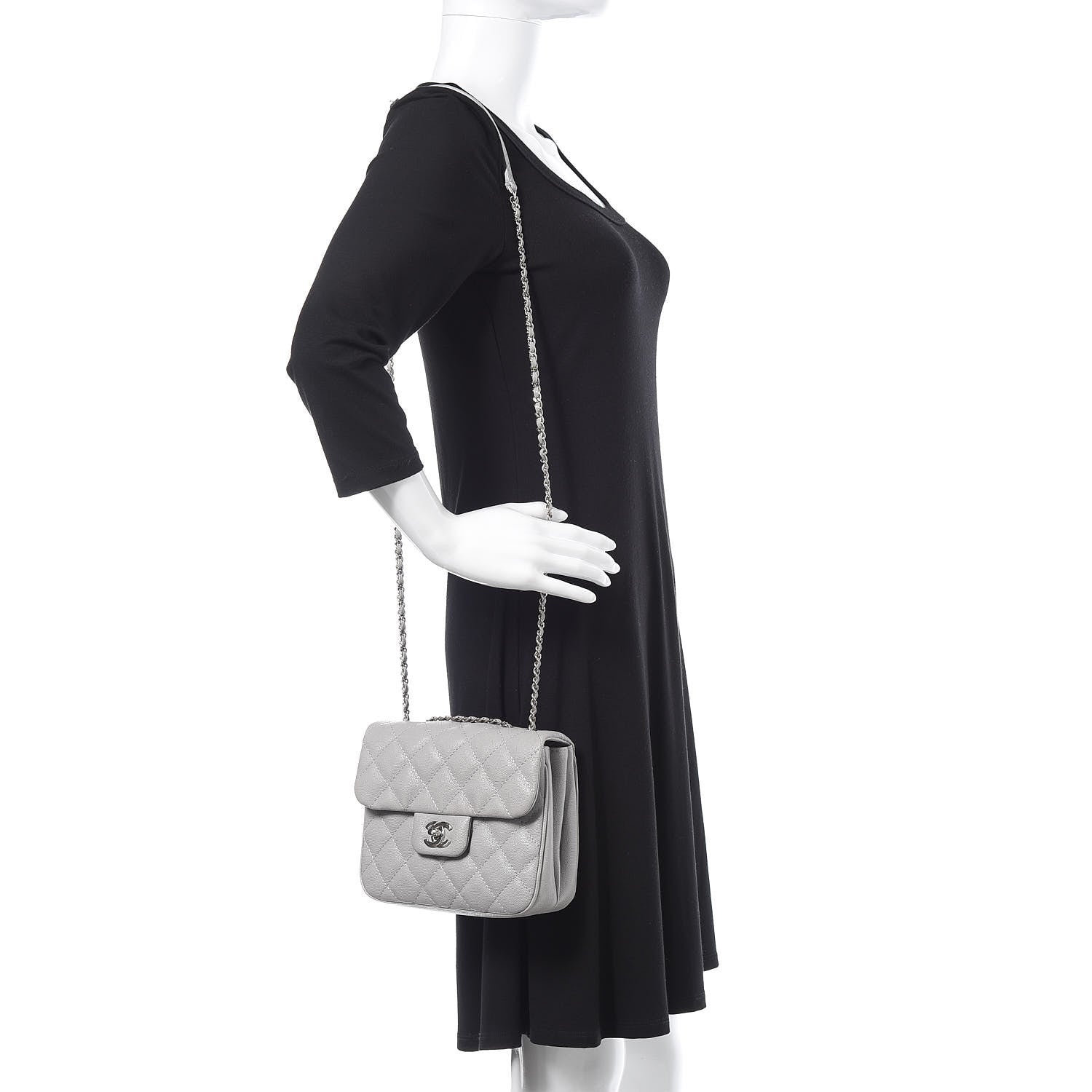 Chanel Caviar Quilted Small Urban Companion Flap Grey 2 of 10