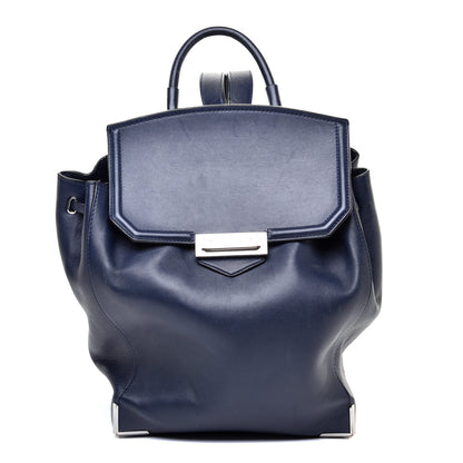 Alexander Wang Calfskin Prisma Skeletal Backpack Blue 1 of 9