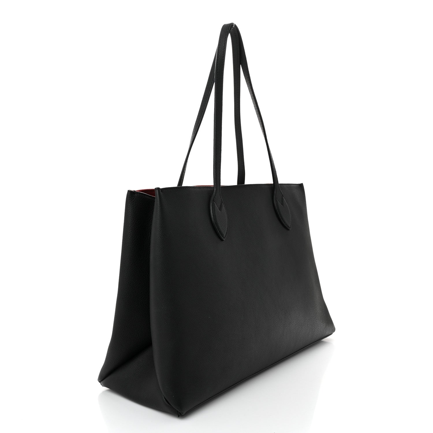 Louis Vuitton Grained Calfskin Lockme Shopper Black 3 of 10