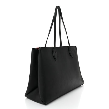 Louis Vuitton Grained Calfskin Lockme Shopper Black 3 of 10