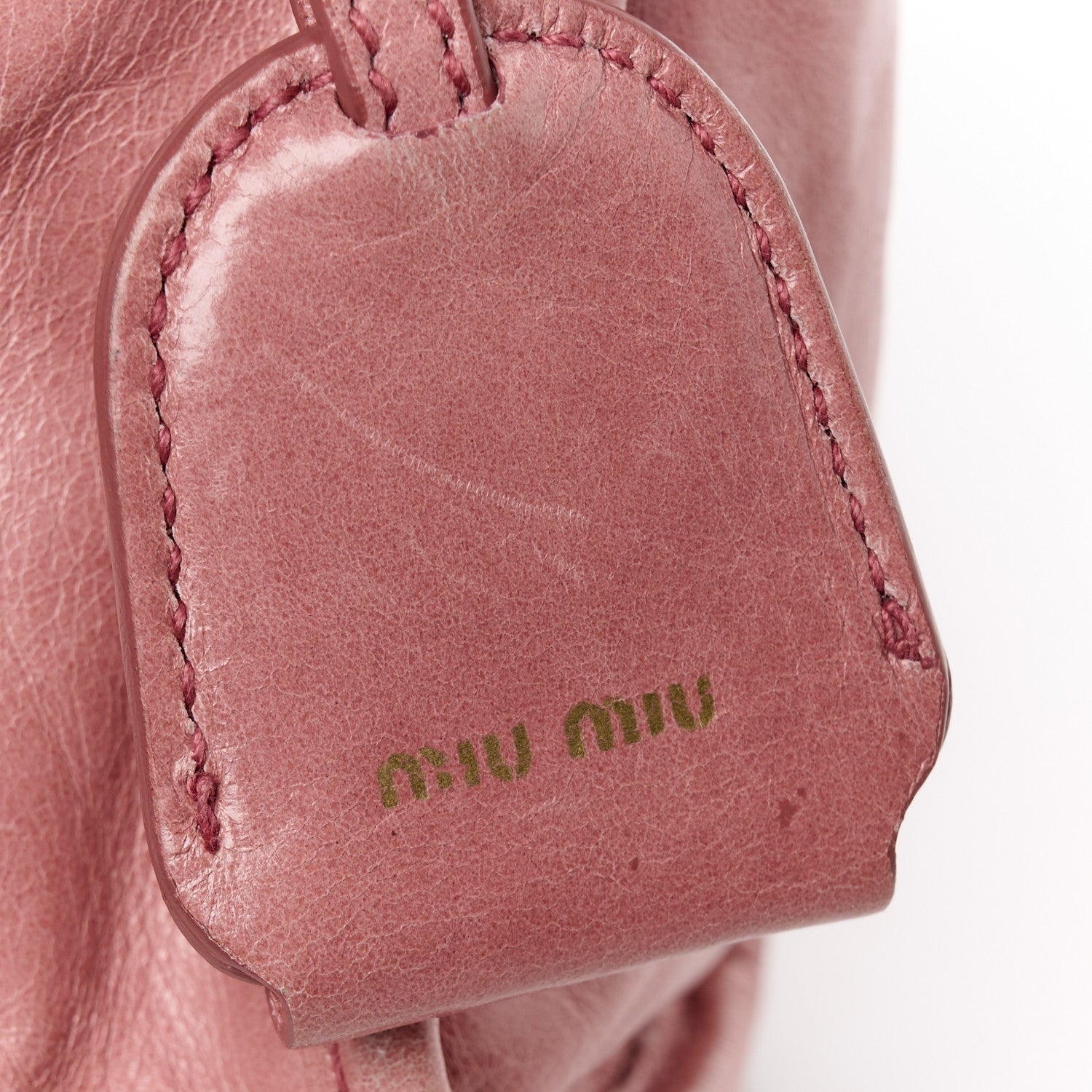 Miu Miu Vitello Shine Zip Tote Loto 7 of 10