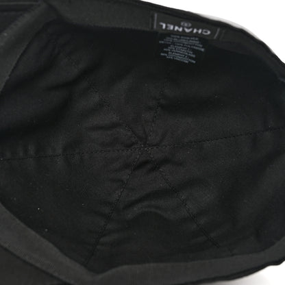 Chanel Silk Pearl CC Cap Hat Black 6 of 7