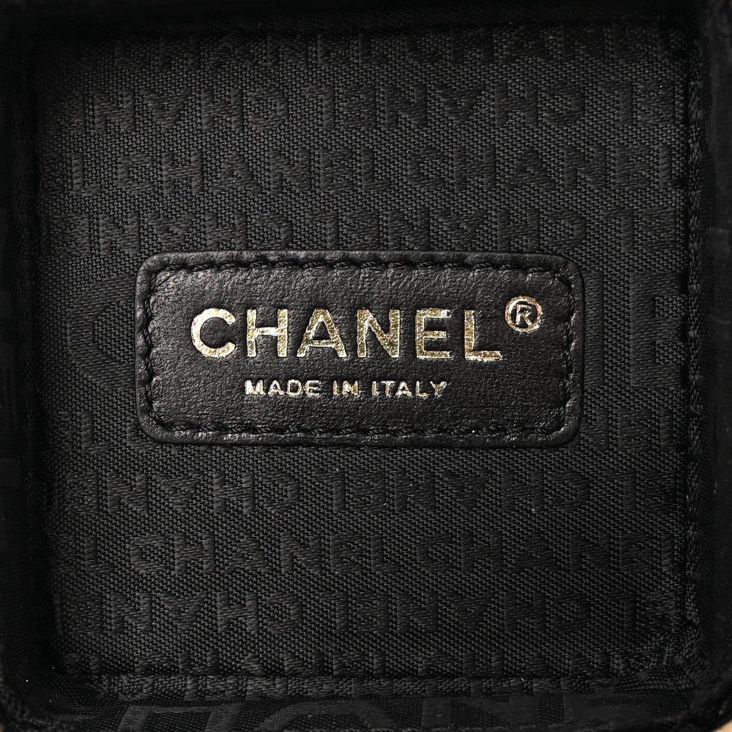 Chanel Lambskin Rubiks Cube Wristlet Black 5 of 12