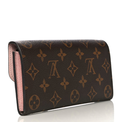 Louis Vuitton Monogram Emilie Wallet Rose Ballerine 3 of 10