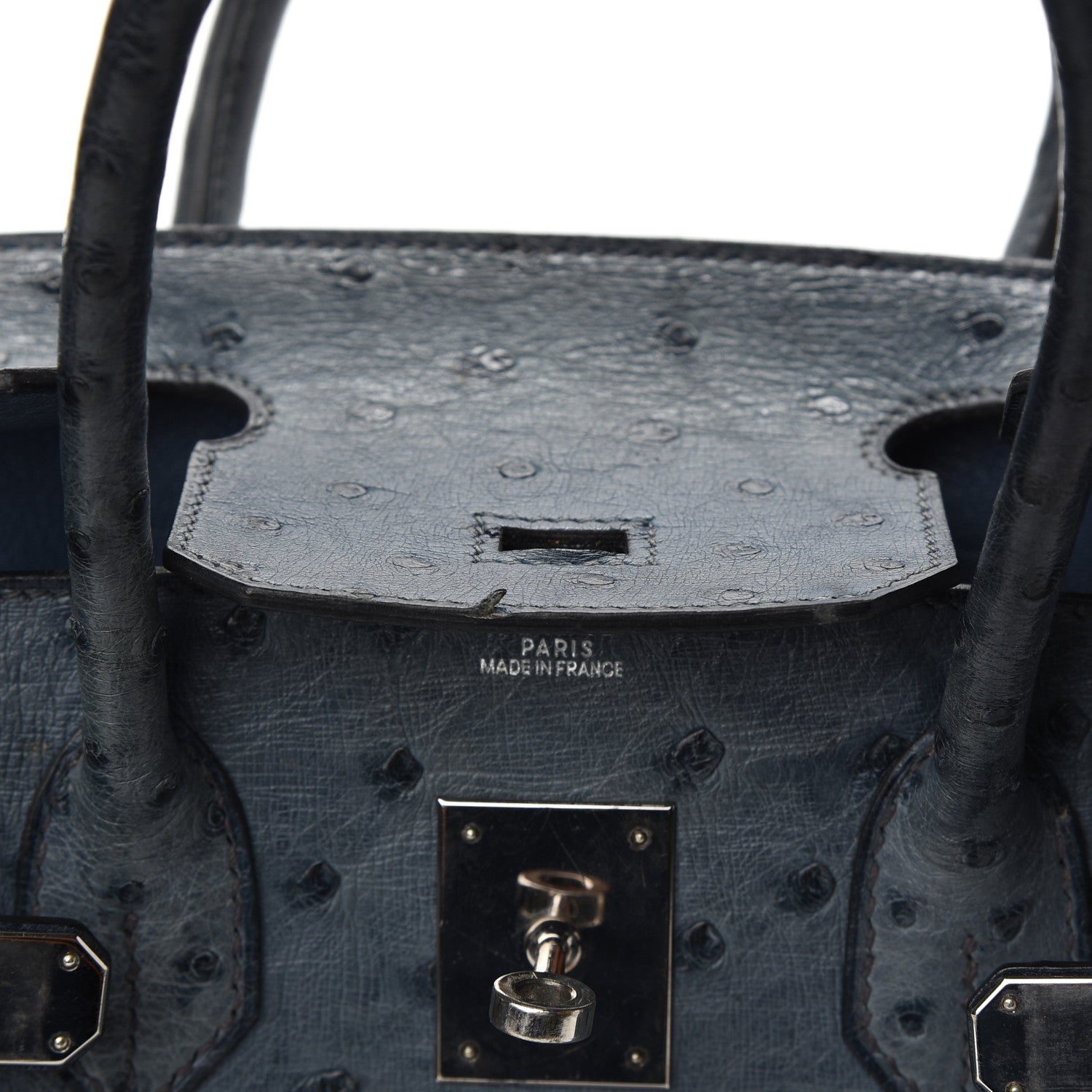 Hermes Ostrich Birkin 30 Bleu Roi 15 of 25