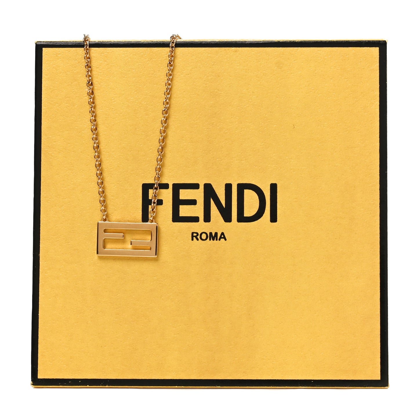 Bronze Baguette Necklace Gold