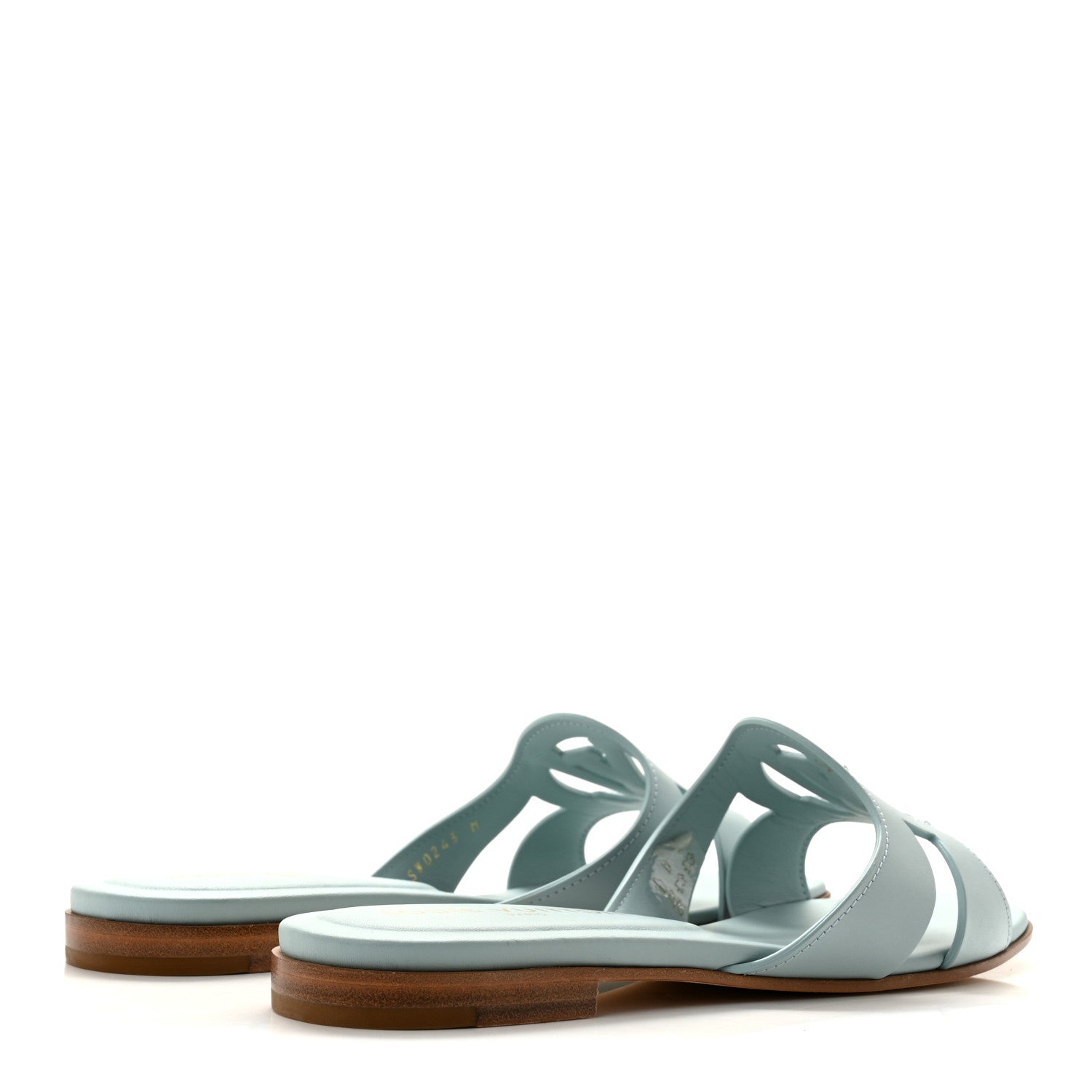 Louis Vuitton Calfskin LV Isola Flat Sandals 39 Blue 5 of 9