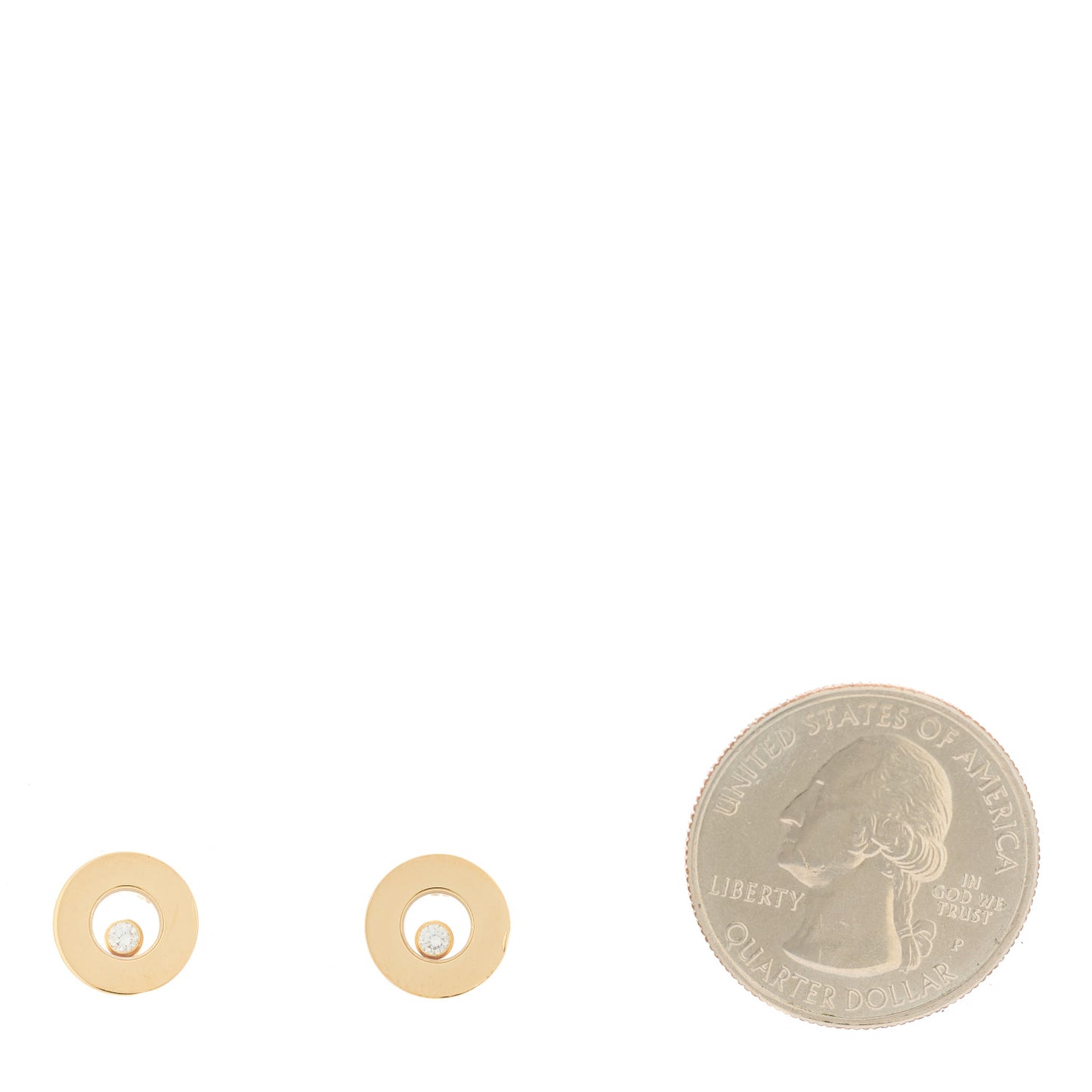 18K Yellow Gold Diamond Happy Diamonds Icons Earrings