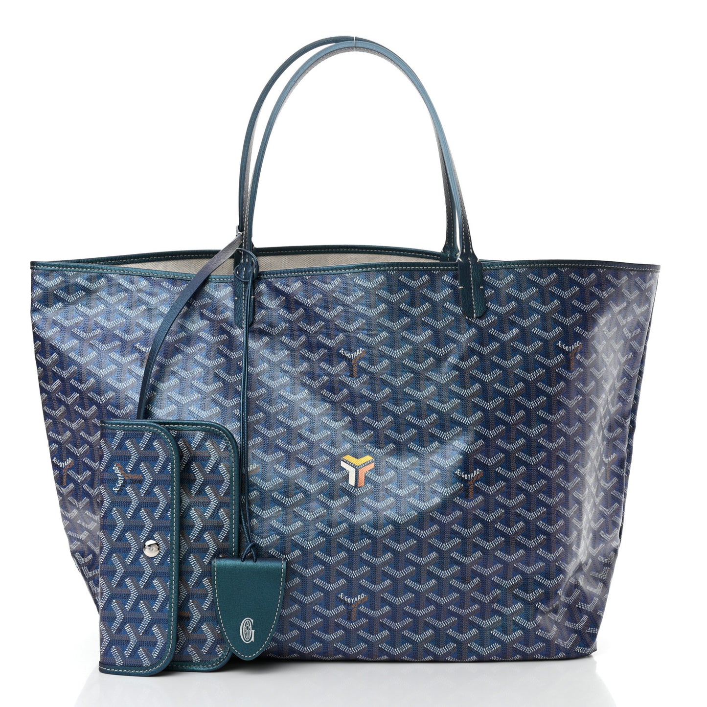 Iridescent Goyardine Saint Louis GM Pearly Blue