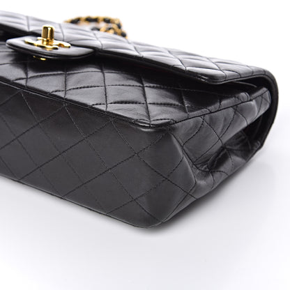 Chanel Lambskin Quilted Medium Double Flap Black 12 of 15