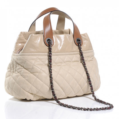 Chanel Leather Large In The Mix Tote Beige 3 of 8
