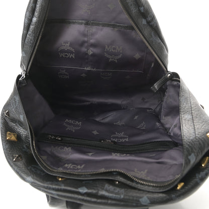 MCM Visetos Medium Studded Stark Backpack Black 5 of 13