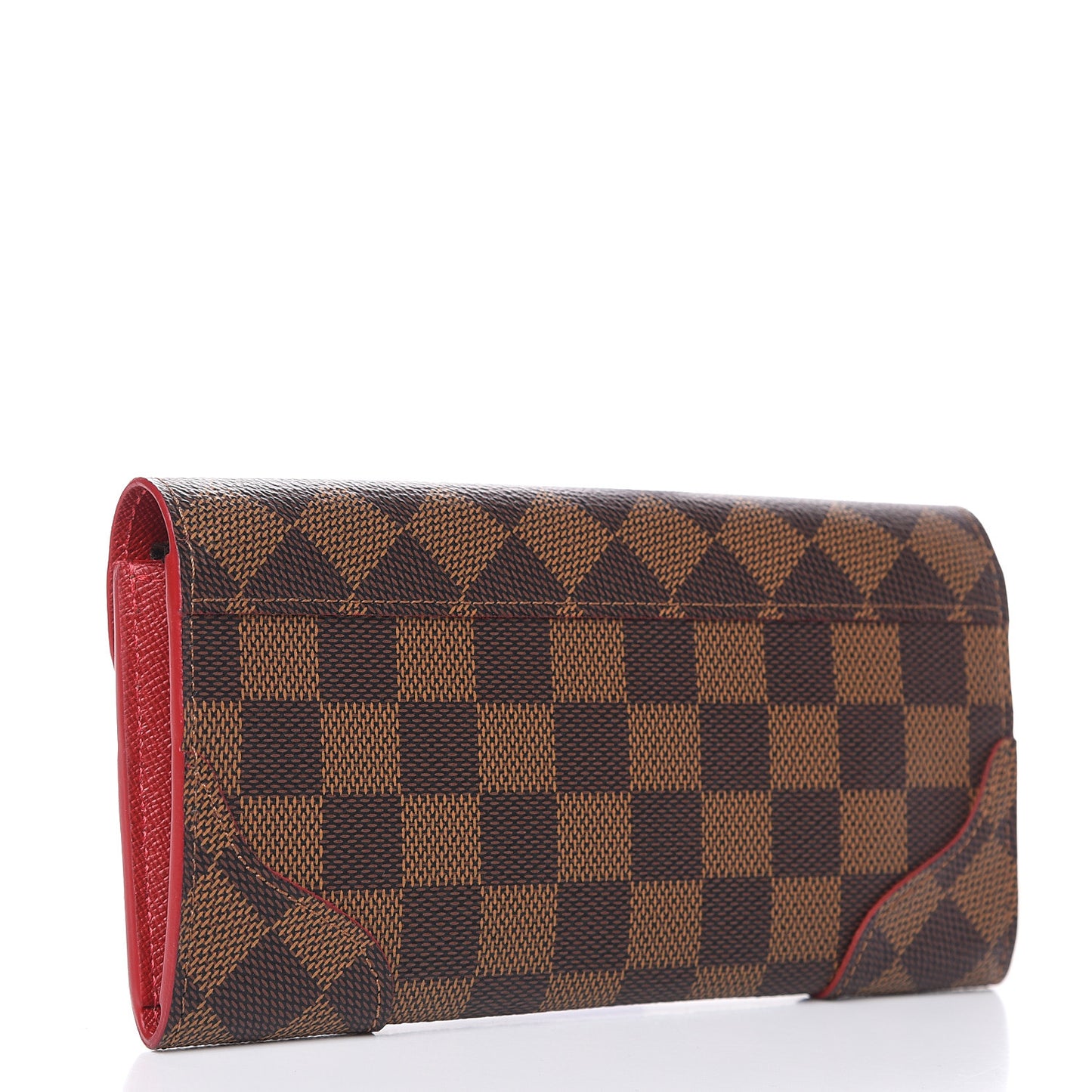 Damier Ebene Caissa Wallet Cherry