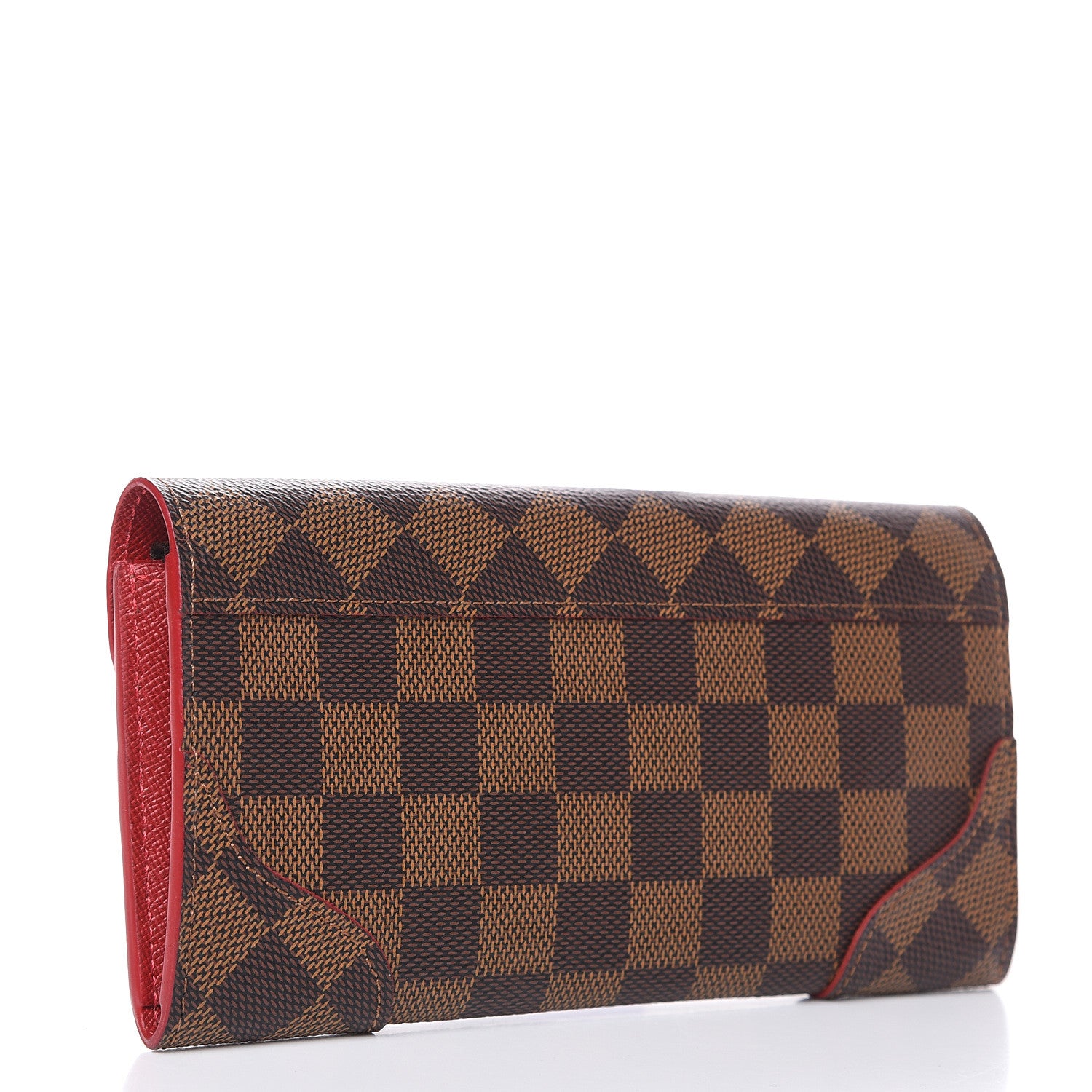 Louis Vuitton Damier Ebene Caissa Wallet Cherry 3 of 6