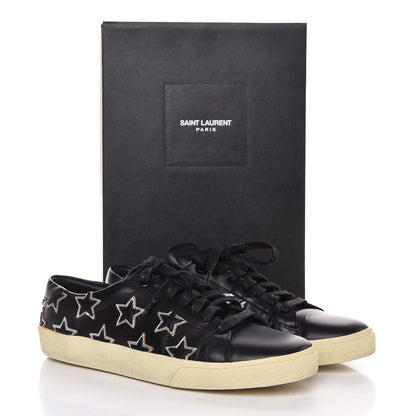 Saint Laurent Nappa Star Court Sneakers 38.5 Black 11 of 11