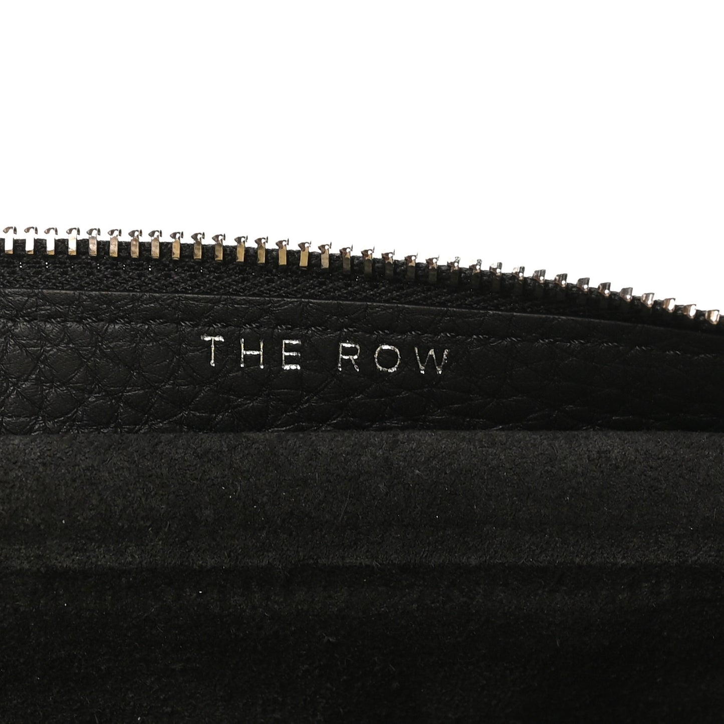 Grained Calfskin Large Slouchy Banana Bag Black