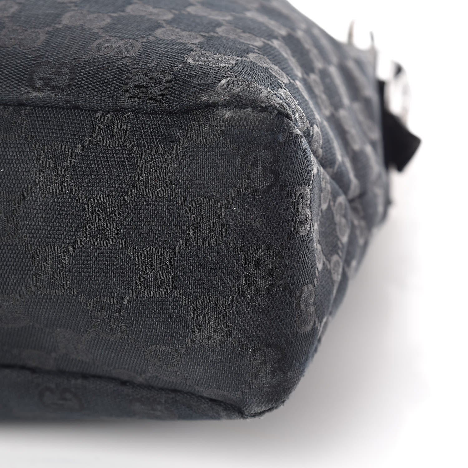 Gucci Monogram Medium Horsebit Chain Hobo Black 17 of 17