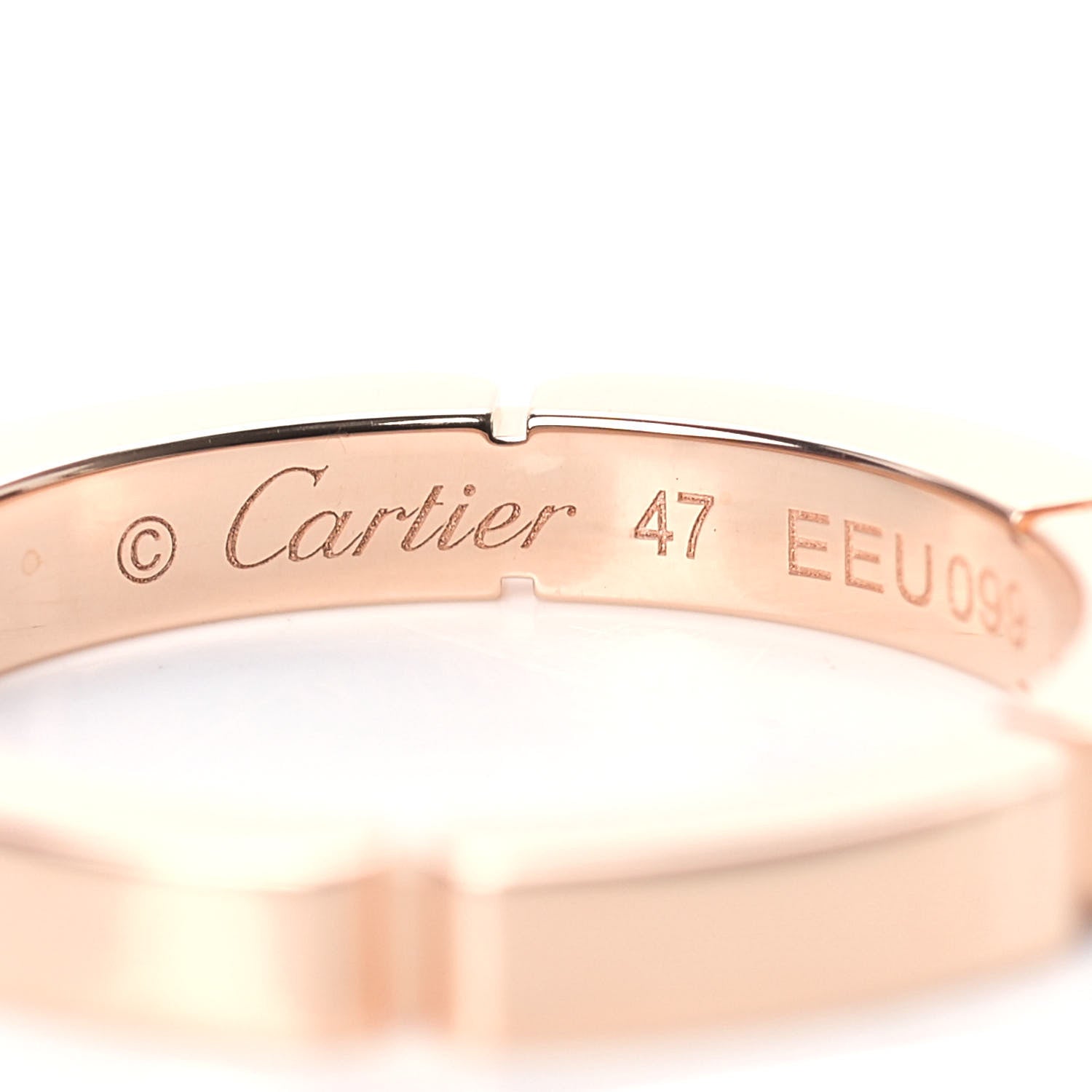 Cartier 18K Pink Gold Diamond Maillon Panthere Wedding Band Ring 47 4 4 of 6
