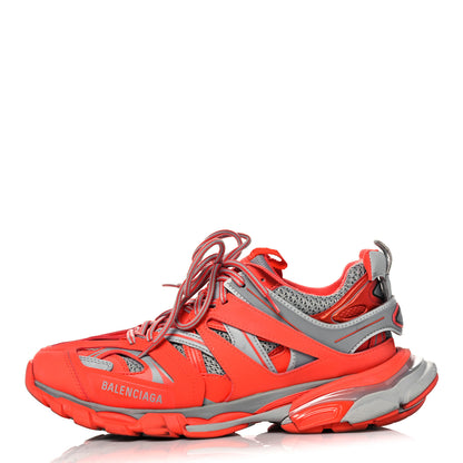 Balenciaga Mesh Nylon Mens Track Sneakers 42 Orange Slate Grey 1 of 11