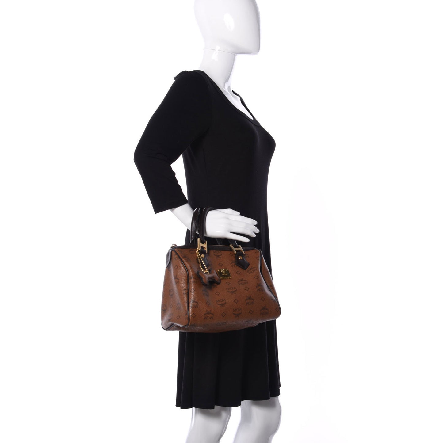 Visetos Dog Bone Boston Bag Brown