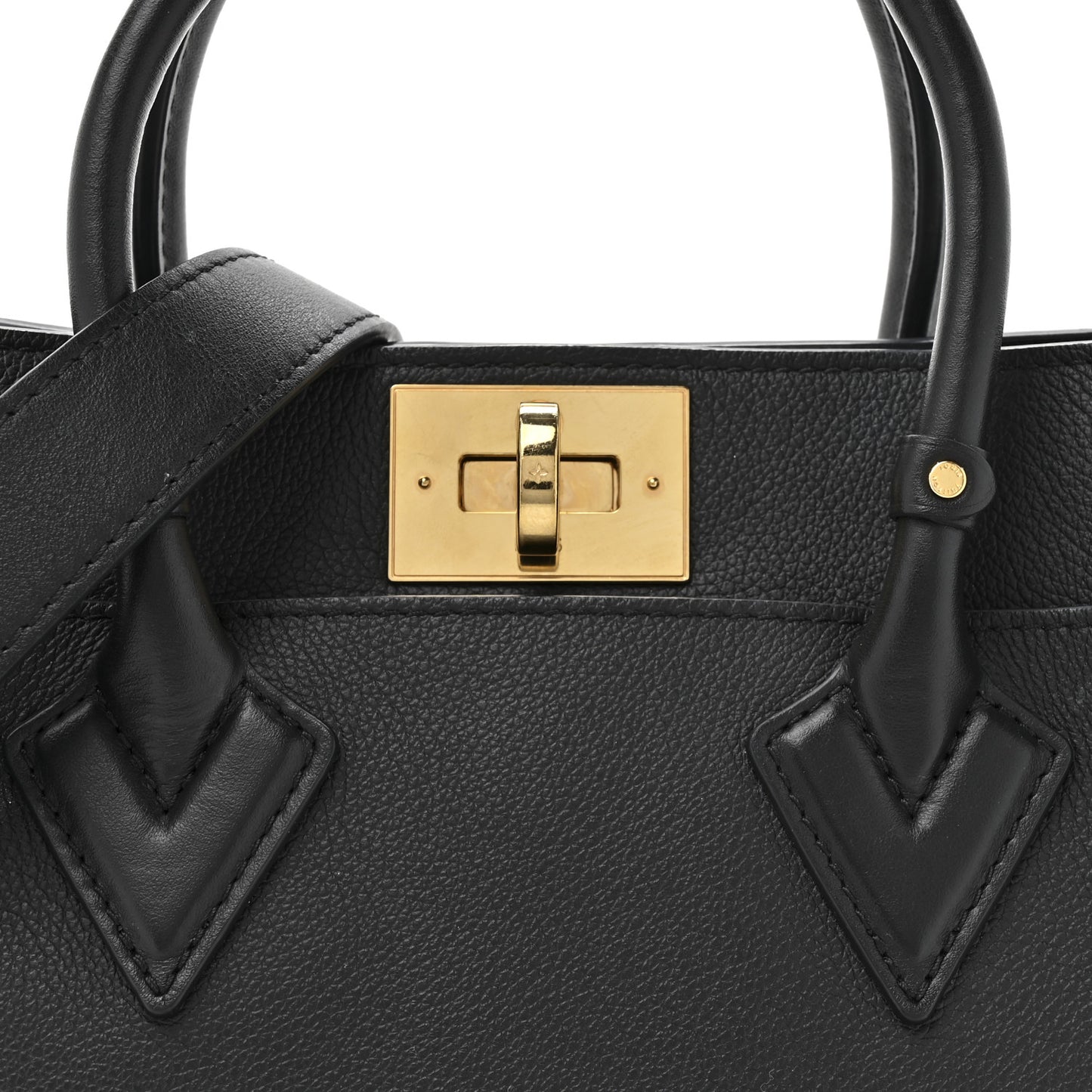 Calfskin Monogram On My Side PM Black