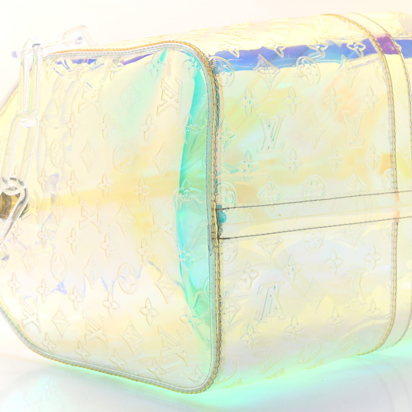 PVC Monogram Keepall Bandouliere 50 Iridescent Prism
