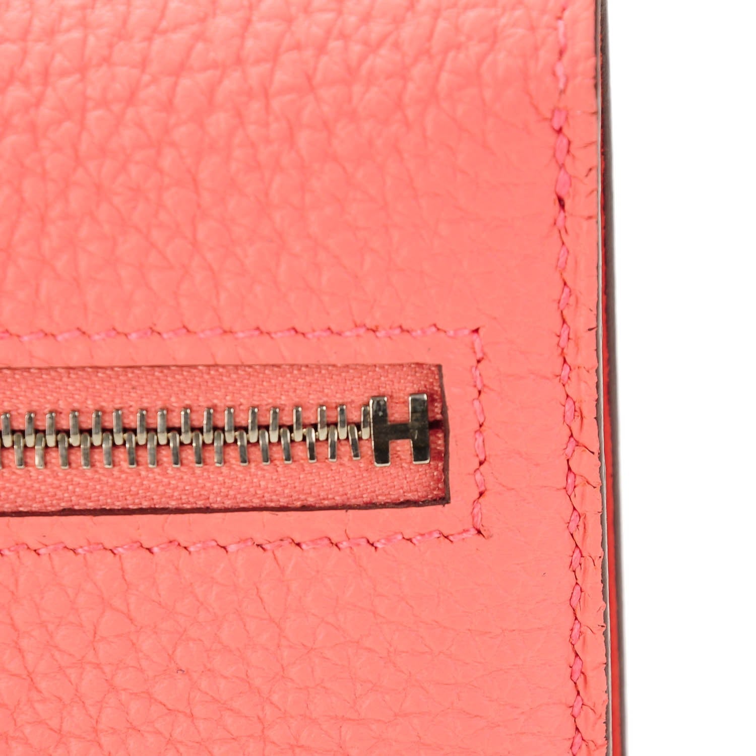 Hermes Togo Dogon Recto Verso Wallet Rose Candy 6 of 9