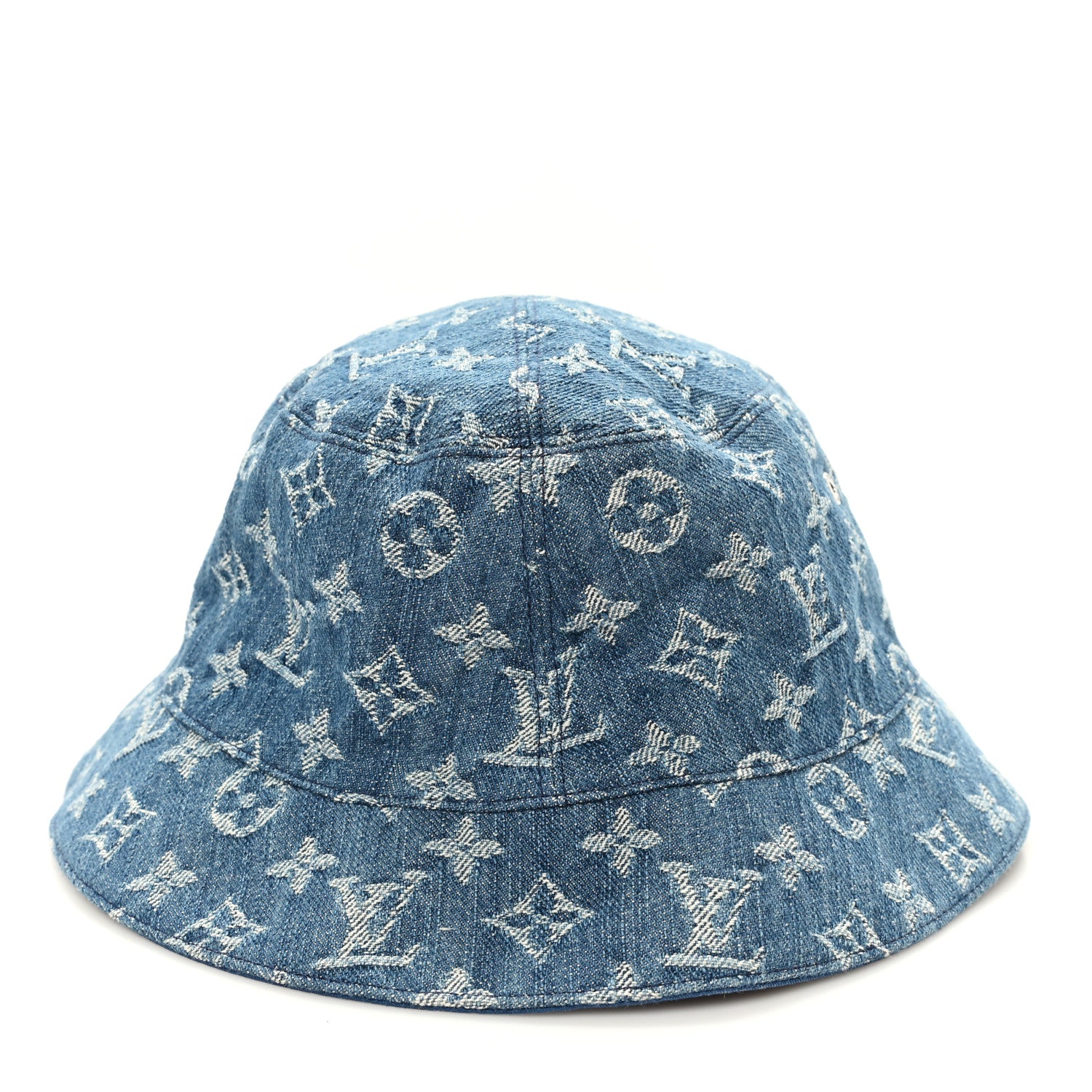 Louis Vuitton Monogram Denim Essential Bucket Hat Blue 3 of 9