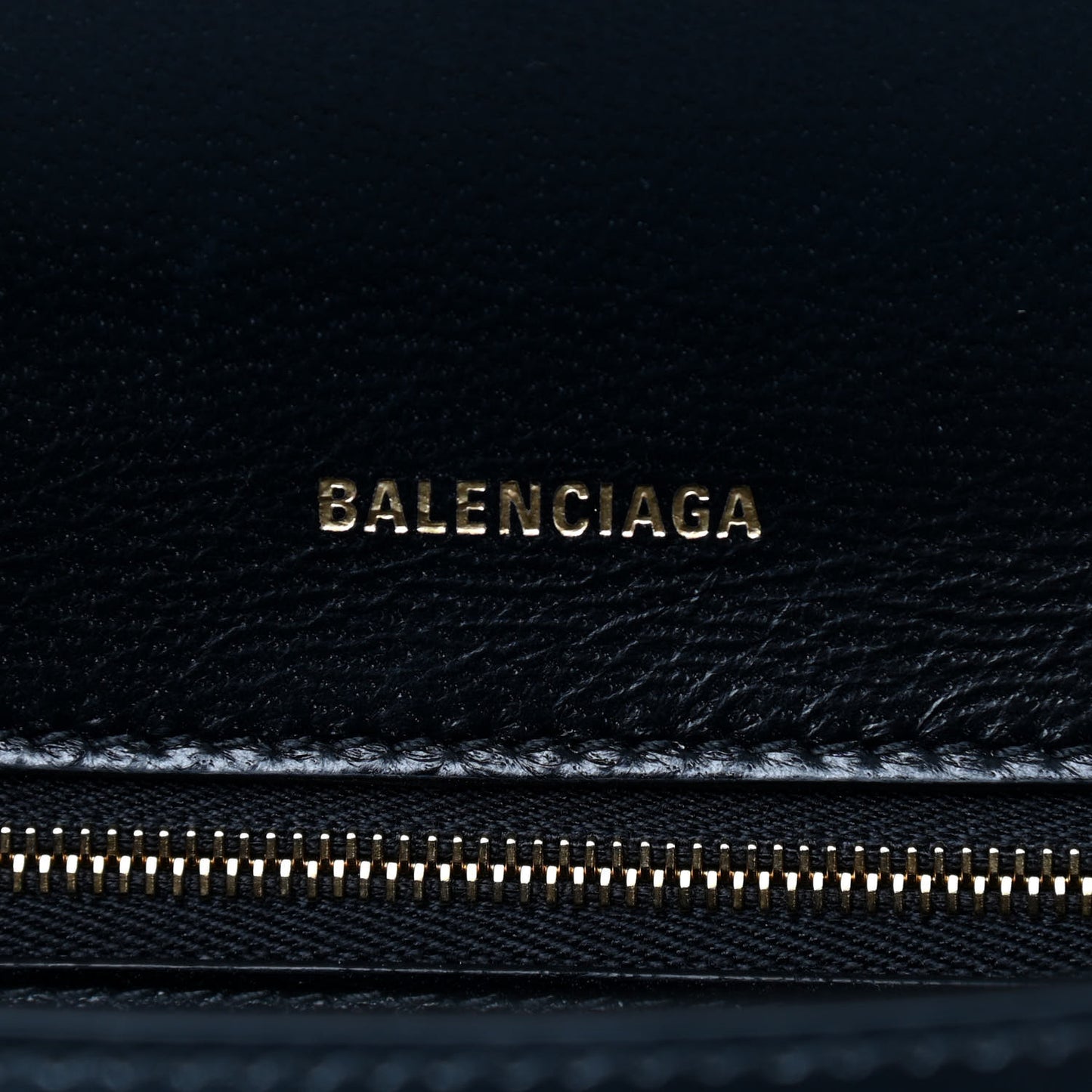Shiny Box Calfskin Small Hourglass Top Handle Bag Black