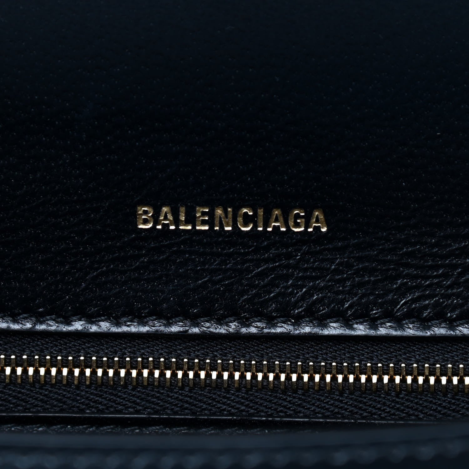 Balenciaga Shiny Box Calfskin Small Hourglass Top Handle Bag Black 6 of 10