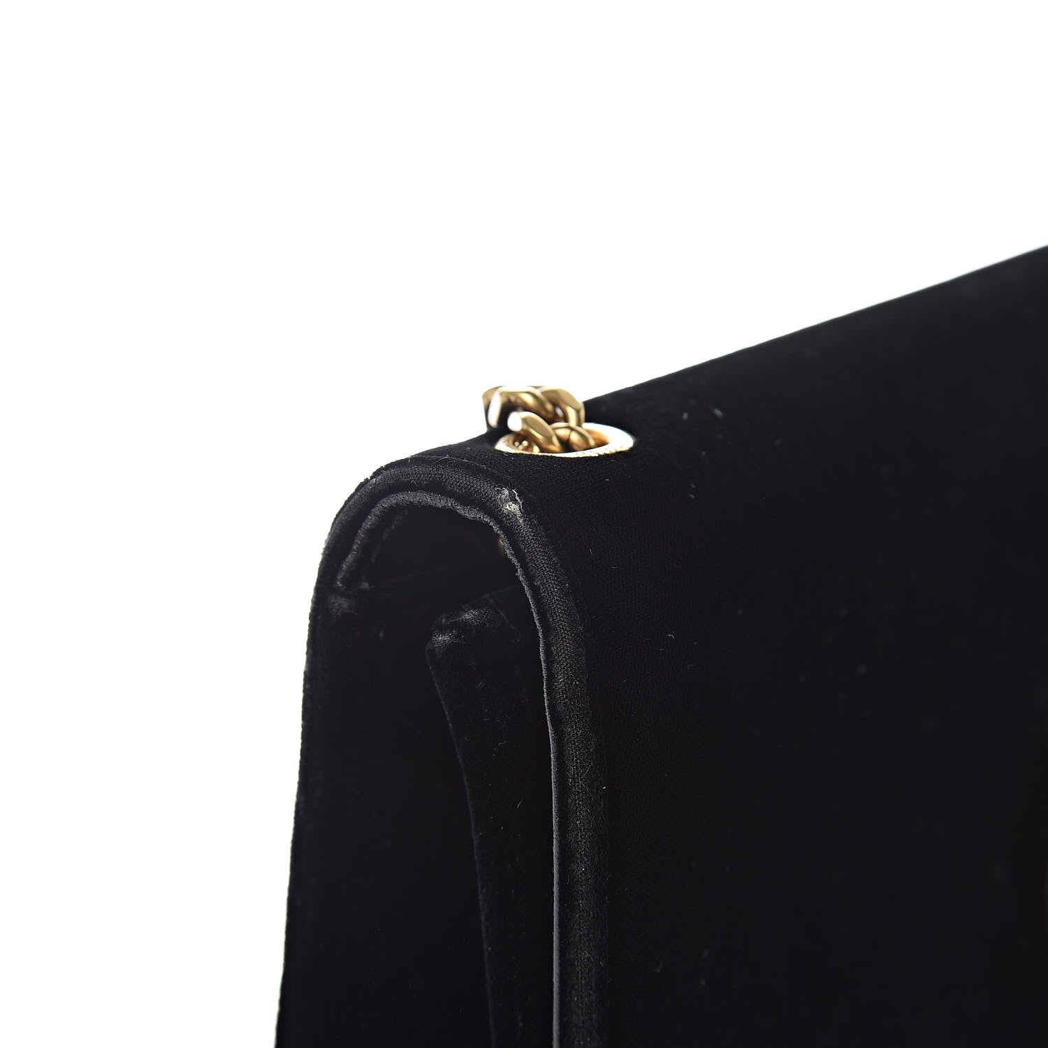 Saint Laurent Velvet Medium Monogram Kate Tassel Shoulder Bag Black 11 of 15