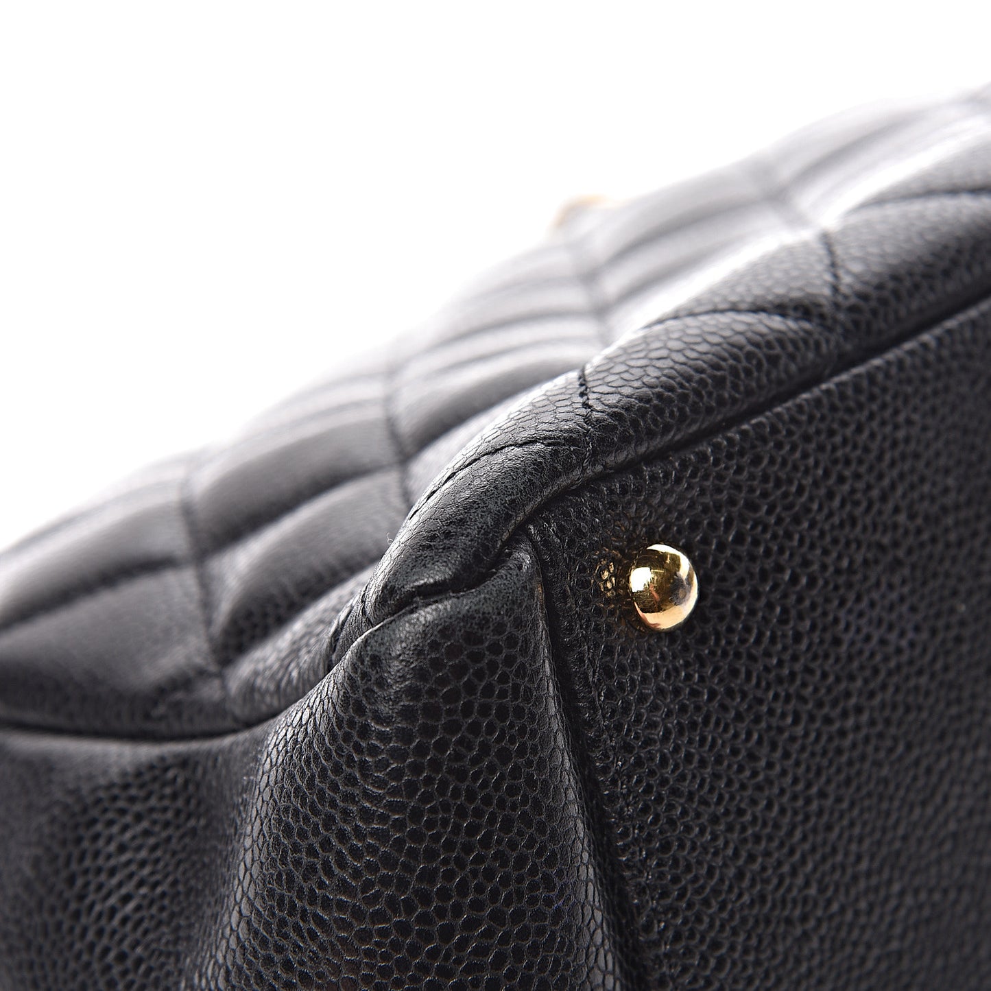Caviar Quilted Petit Timeless Tote PTT Black