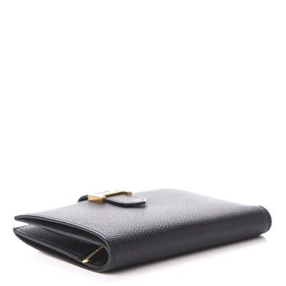 Hermes Epsom Bearn Compact Wallet Black 4 of 7