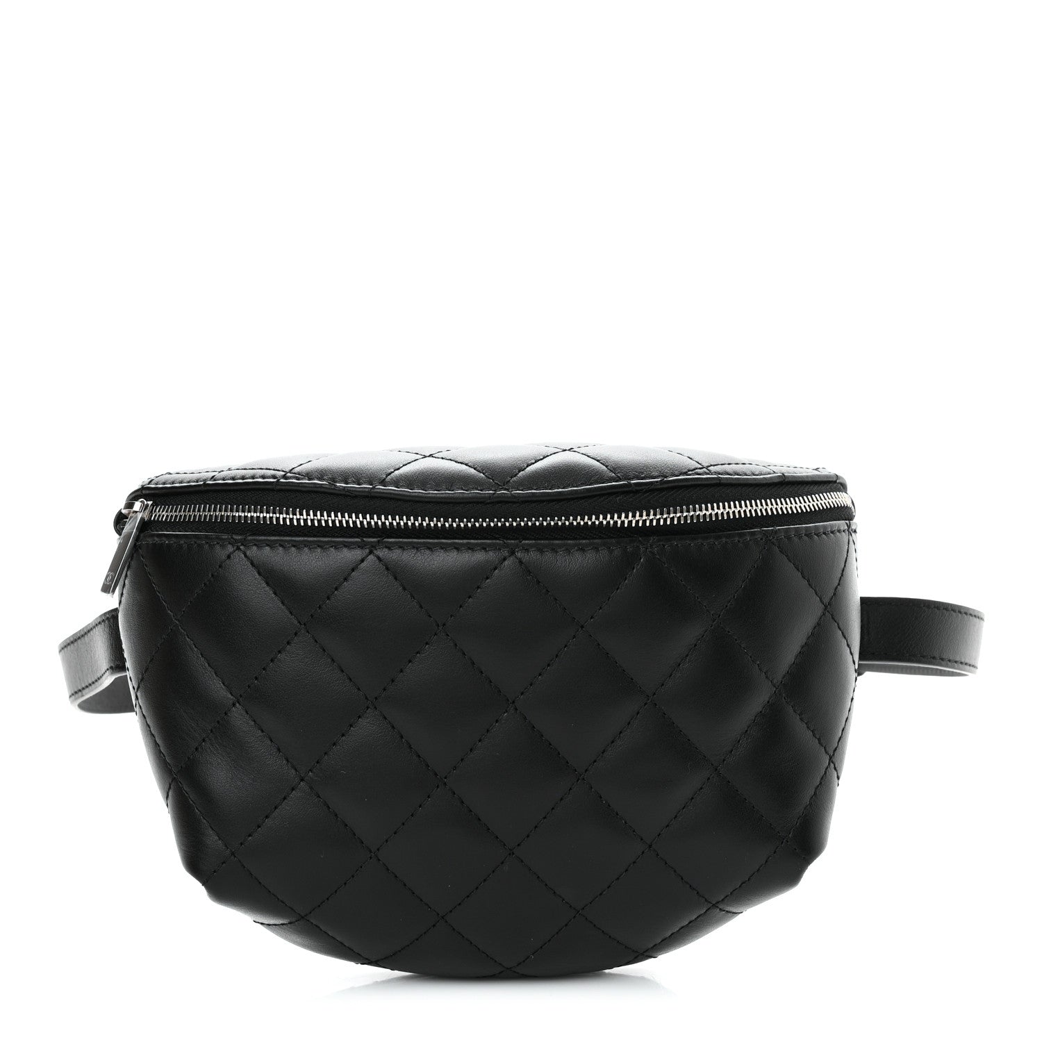 Chanel Calfskin Quilted Waist Belt Bag Black 1 of 11