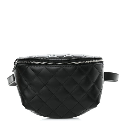 Chanel Calfskin Quilted Waist Belt Bag Black 1 of 11