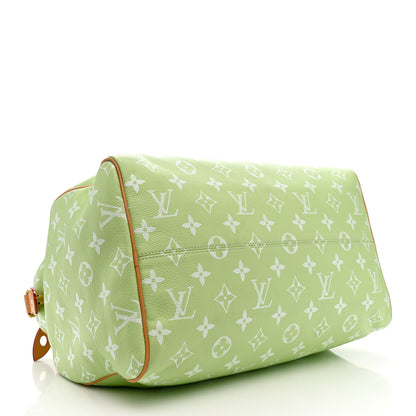 Louis Vuitton Calfskin Monogram Speedy P9 Bandouliere 40 Frozen Lime 5 of 12