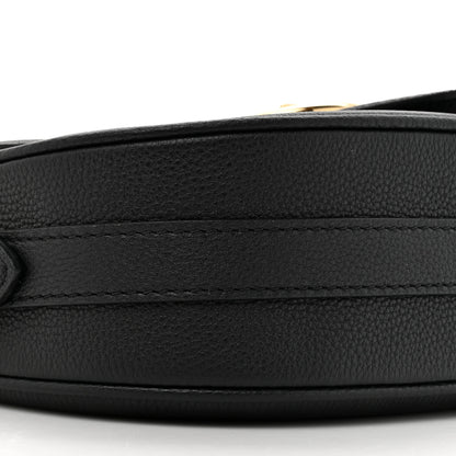 Louis Vuitton Grained Calfskin LV Pont 9 Soft MM Black 9 of 12
